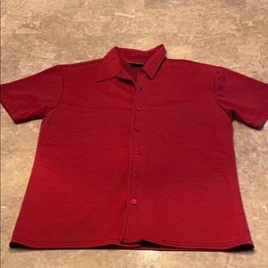 Textured Stretch Bowling Square Cut button down